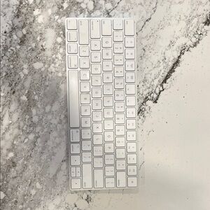 Wireless White Keyboard